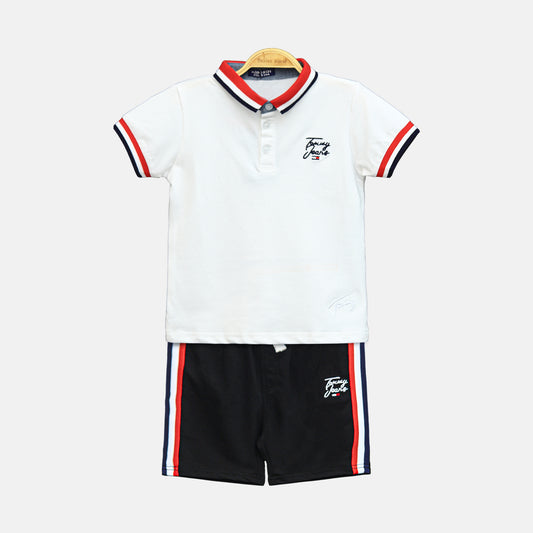 White Tommy Jeans Boy Suit – 2 Piece Set