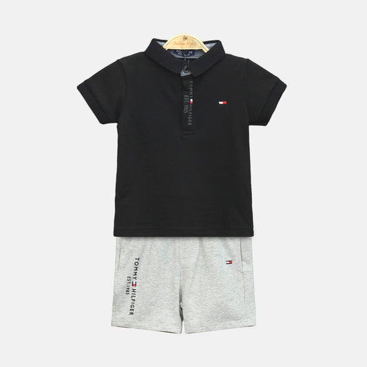 Black Hilfiger Boy Suit – 2 Piece Set