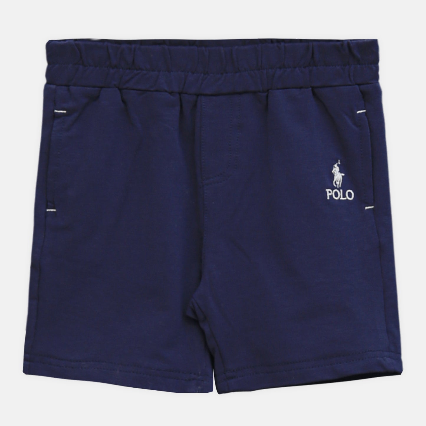 Grey Monogram Polo Boy Suit – 2 Piece Set