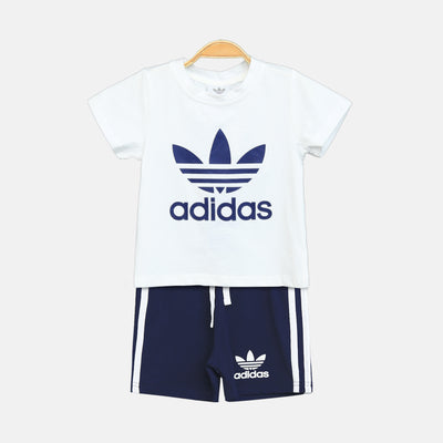 White Adidas Boy Suit – 2 Piece Set
