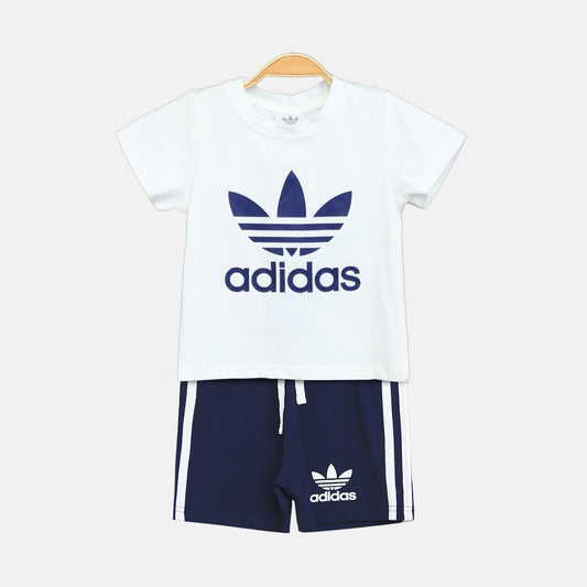 White Adidas Boy Suit – 2 Piece Set