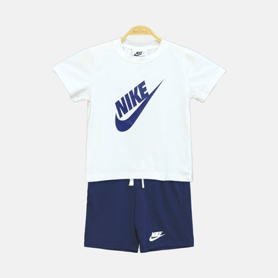 White Nike Boy Suit – 2 Piece Set