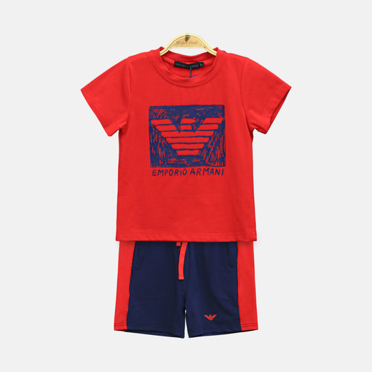 Red Armani Boy Suit – 2 Piece Set