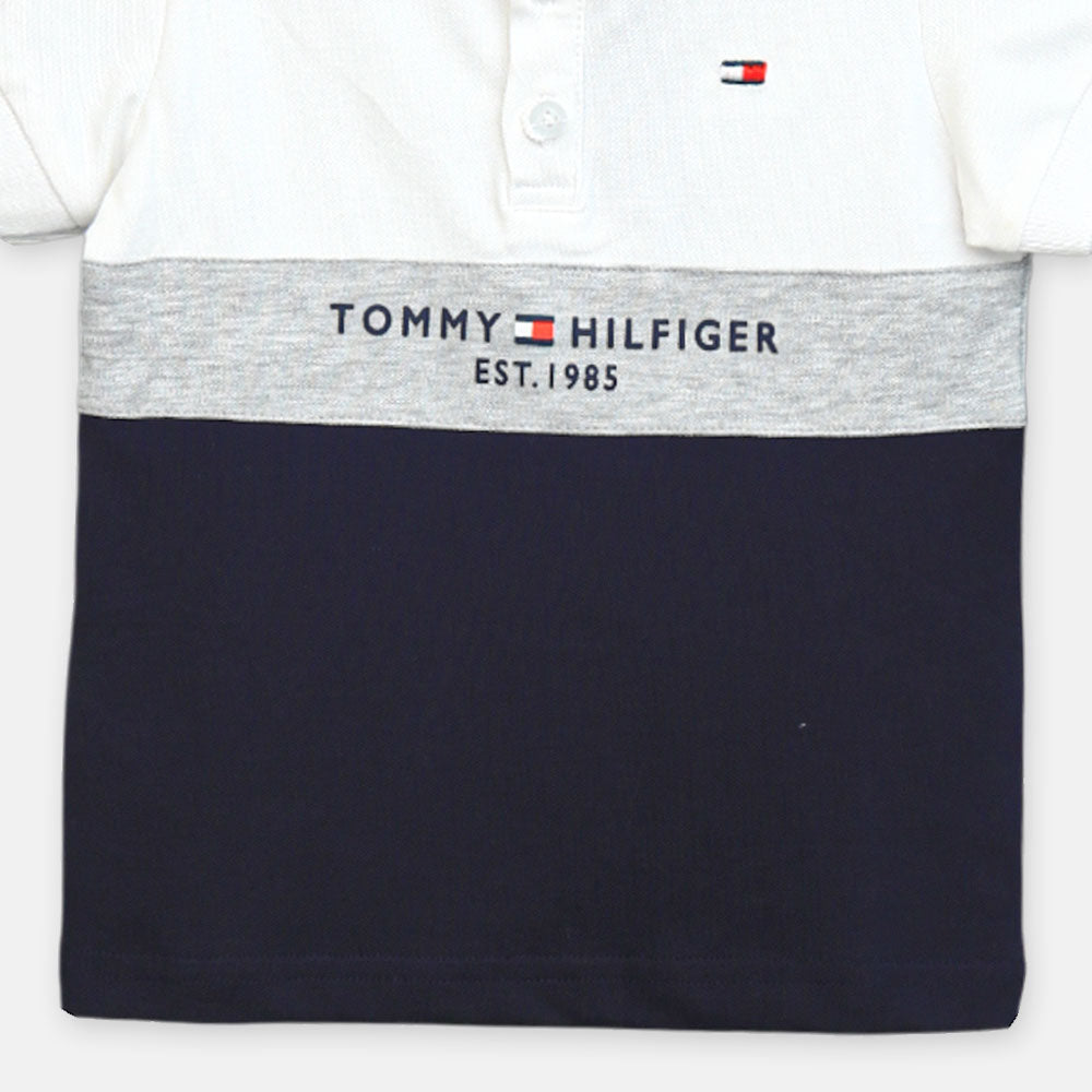 Boys Tommy Hilfiger Polo (White/Navy)