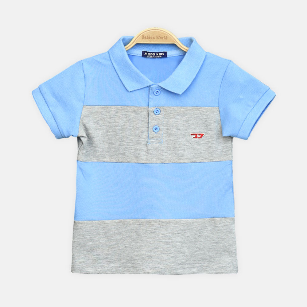 Boy T-shirt Blue & Grey