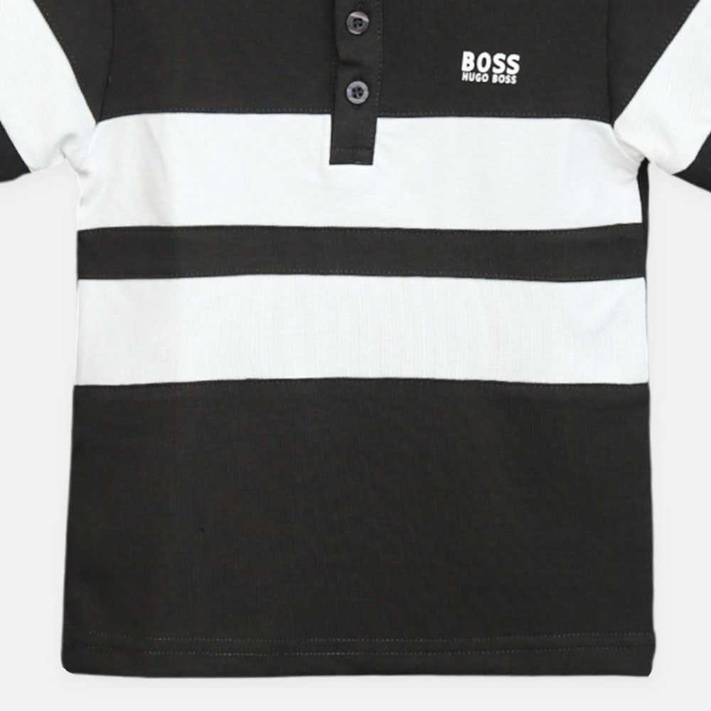 Boys Hugo Boss Polo (Black/White)