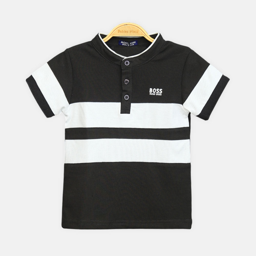 Boys Hugo Boss Polo (Black/White)