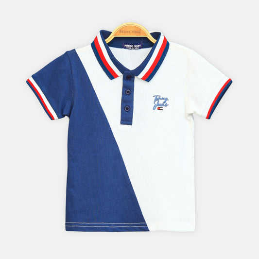 Boy T-shirt Blue & White