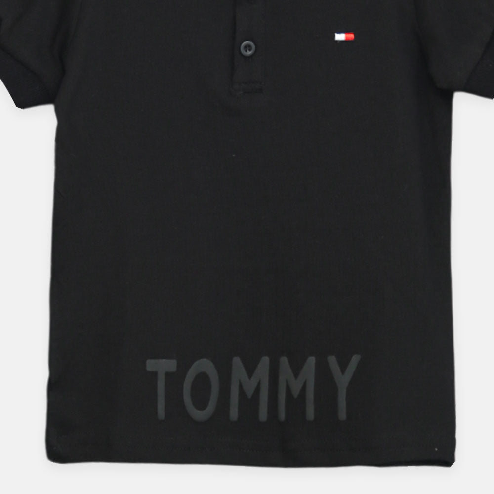 Boy T-shirt Boss Black Smart Polo