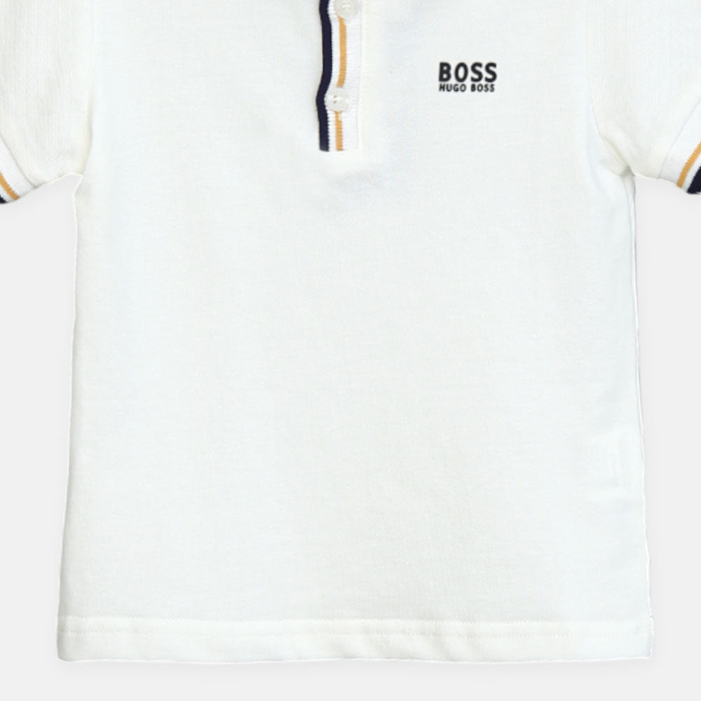 Boy T-shirt Hugo Boss Polo (White )