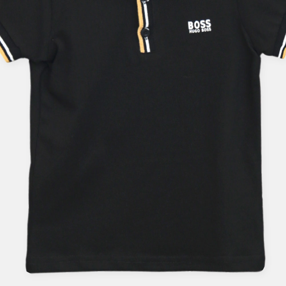 Boy T-shirt Hugo Boss Polo (Black)