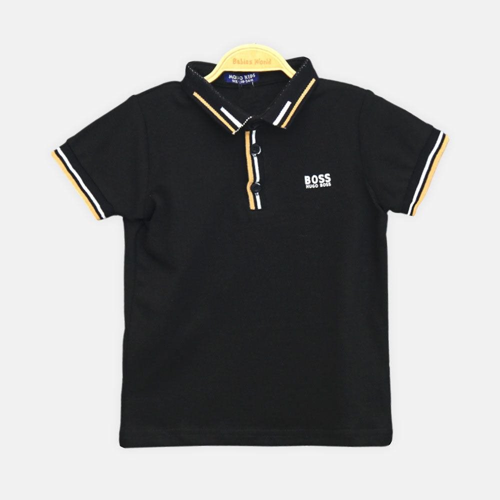 Boy T-shirt Hugo Boss Polo (Black)
