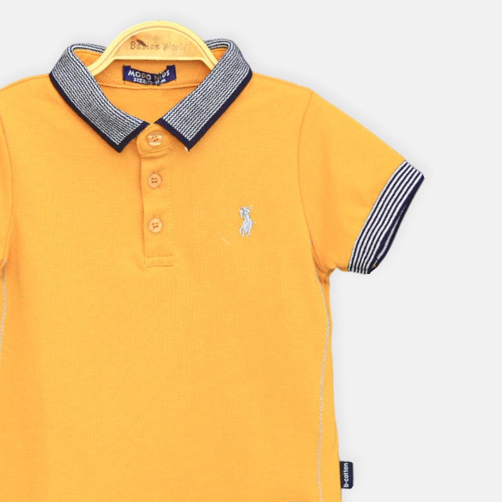 Boy T-shirt Yellow Polo