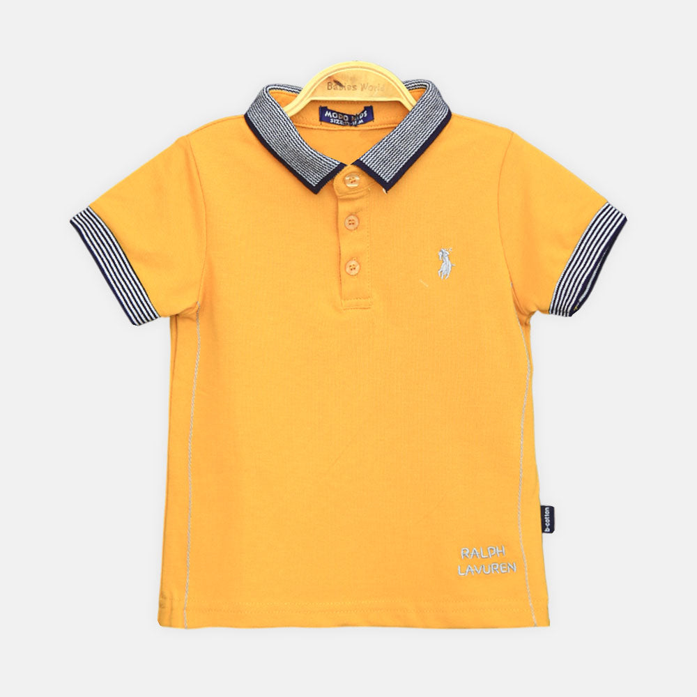 Boy T-shirt Yellow Polo