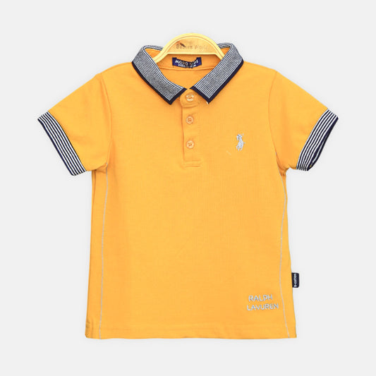 Boy T-shirt Yellow Polo