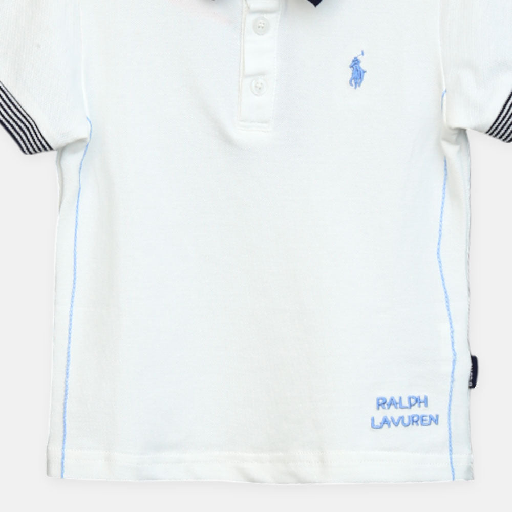 Boy T-shirt White Polo