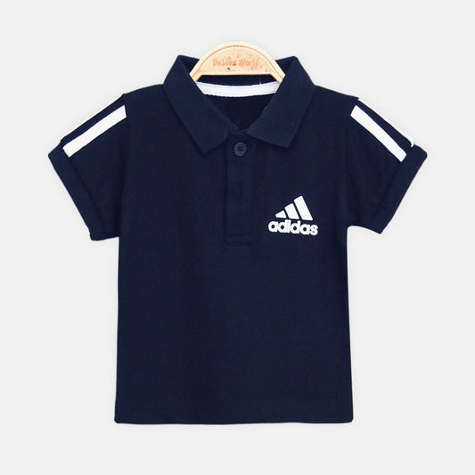 Boy T-shirt Adidas Polo Shirt (Navy Blue)