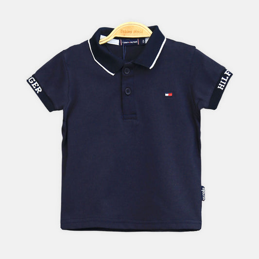 Boy T-shirt Tommy Hilfiger Navy Piqué Polo