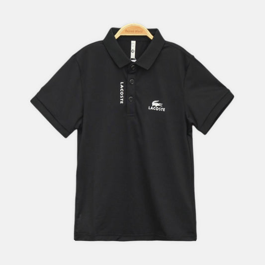Boys Premium Charcoal Navy Polo