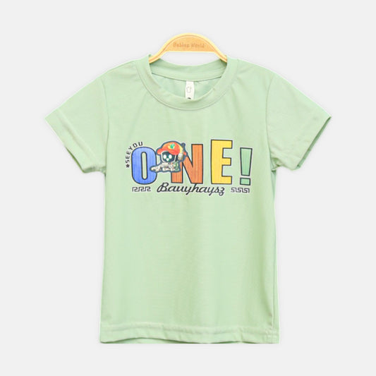 Boys One! Graphic T-Shirt Green