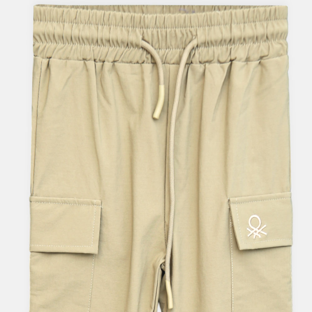 Boy Classic Beige Cargo Pants