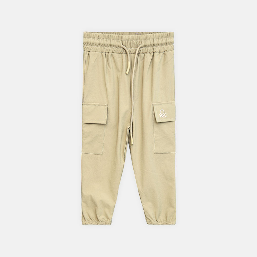 Boy Classic Beige Cargo Pants