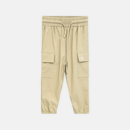 Boy Classic Beige Cargo Pants