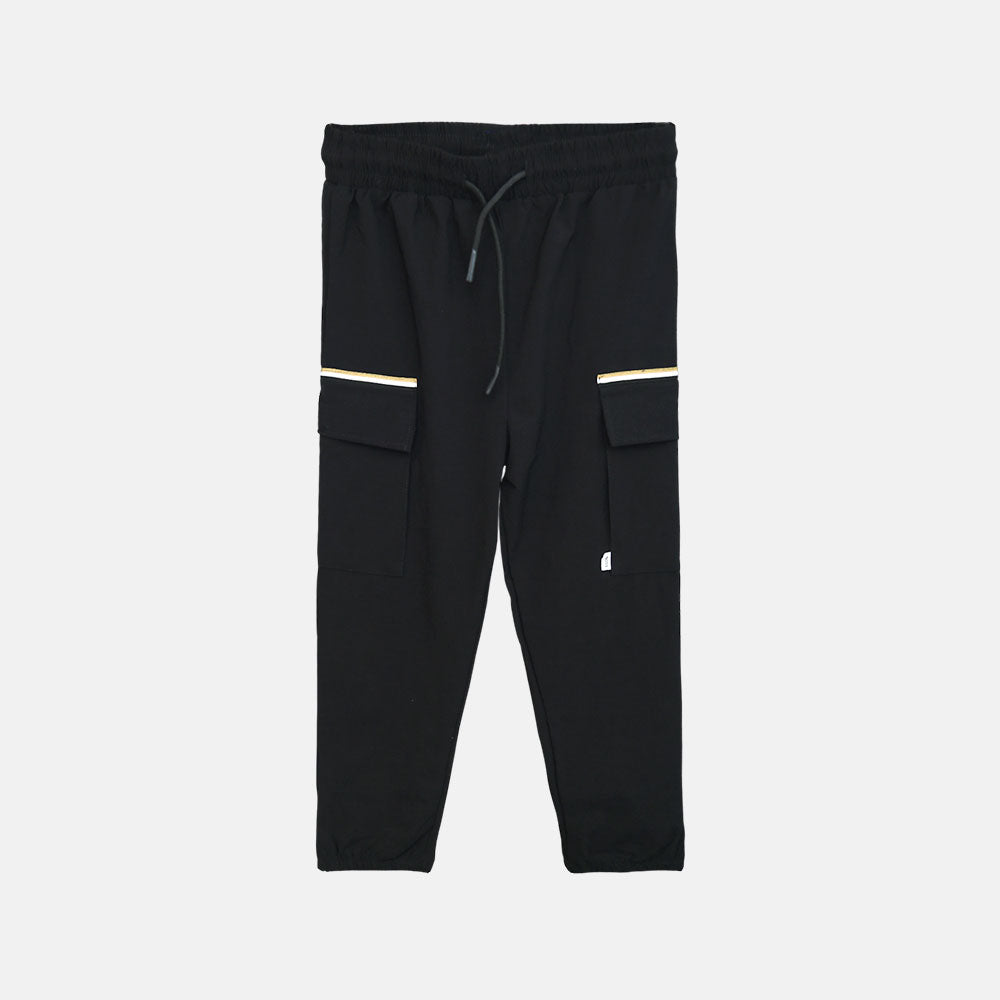 Boy Urban Black Stripe Cargo Pant