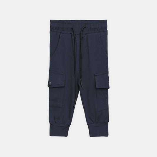 Boy Navy Blue Cargo Jogger Pant
