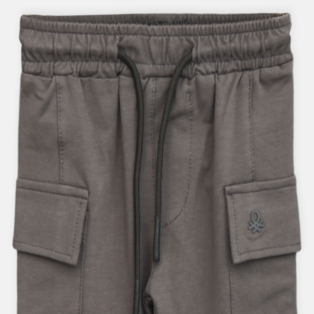 Boy Dark Brown Utility Pant