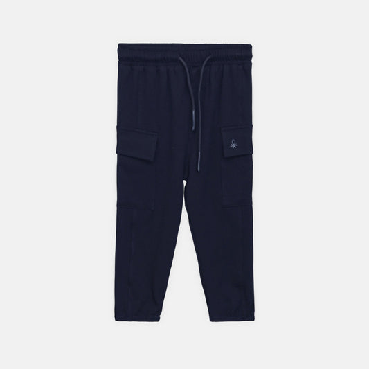 Boy Navy Blue Utility Pant