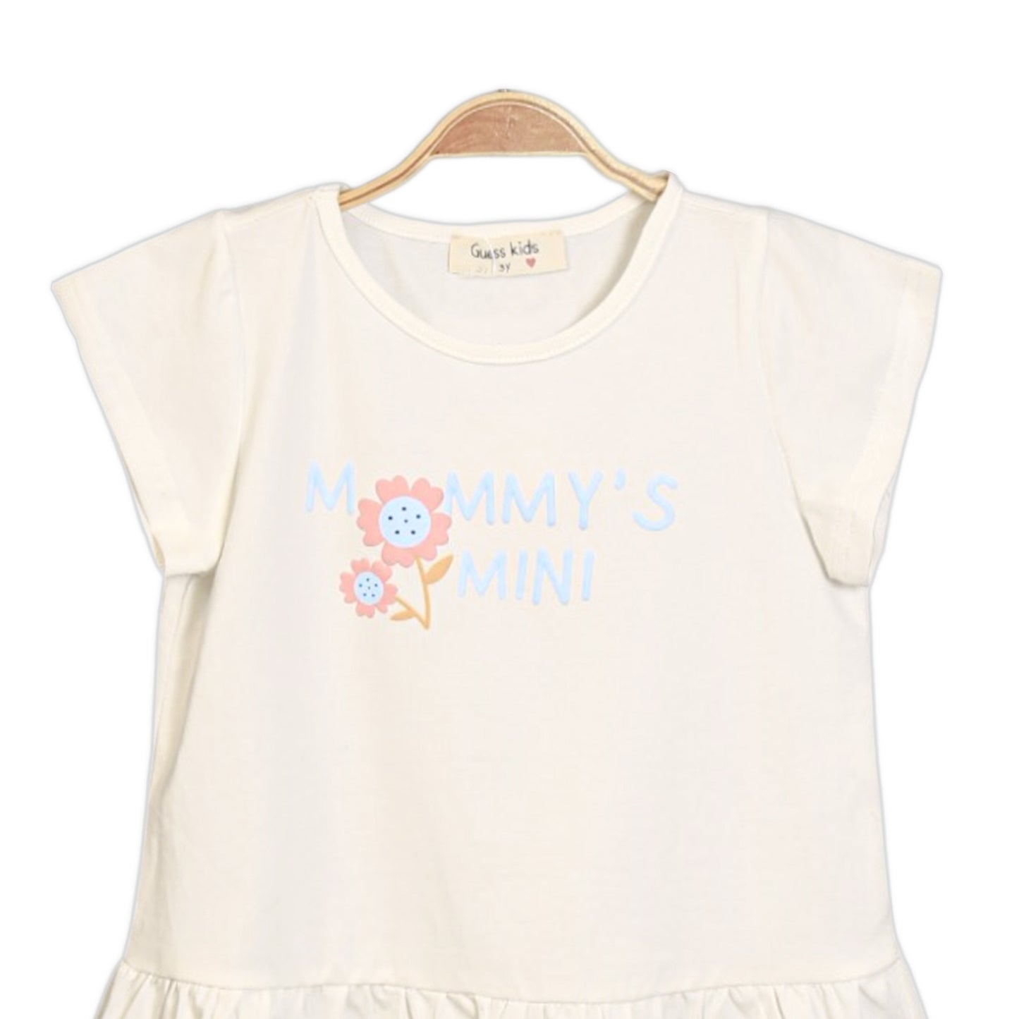 MOMMY'S MINI WHITE PEPLUM T-SHIRT