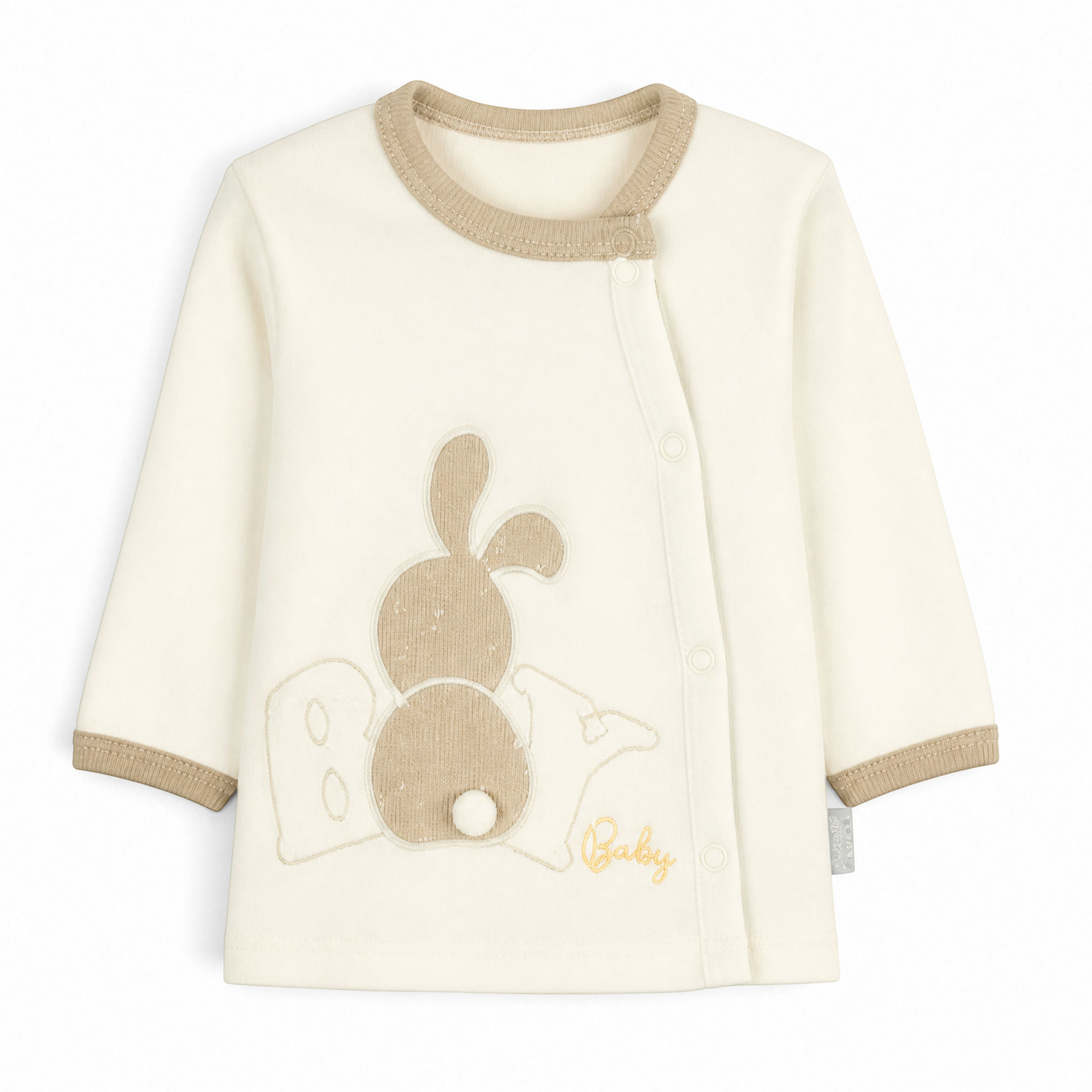 CREAM AND BROWN BUNNY BABY BOY GIFT SET