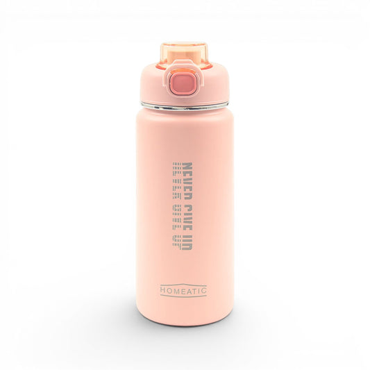 HOMEATIC STEEL WATER BOTTLE 750 ML PINK