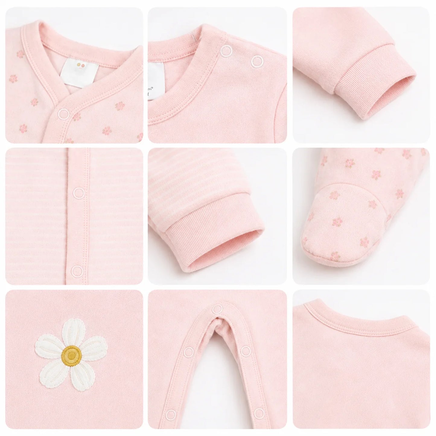 BLOSSOM PINK SLEEP SUITS GIRLS PK-3
