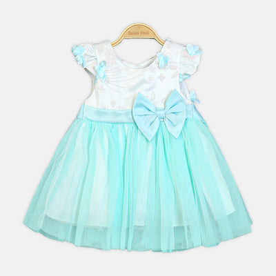 CYAN MERMAID FANCY FROCK