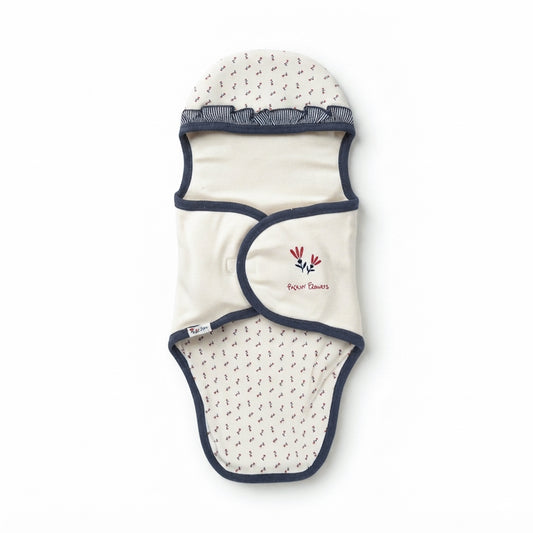 SOFT BREATHABLE FLORAL SWADDLE WRAP