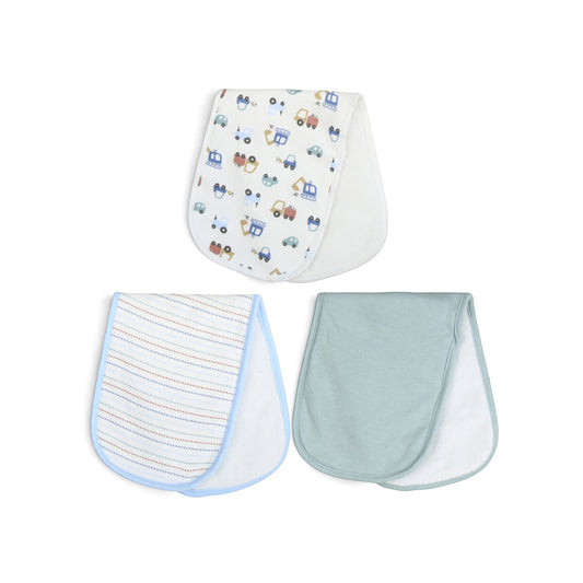 MULTI-PATTERN BURP CLOTH PK-3