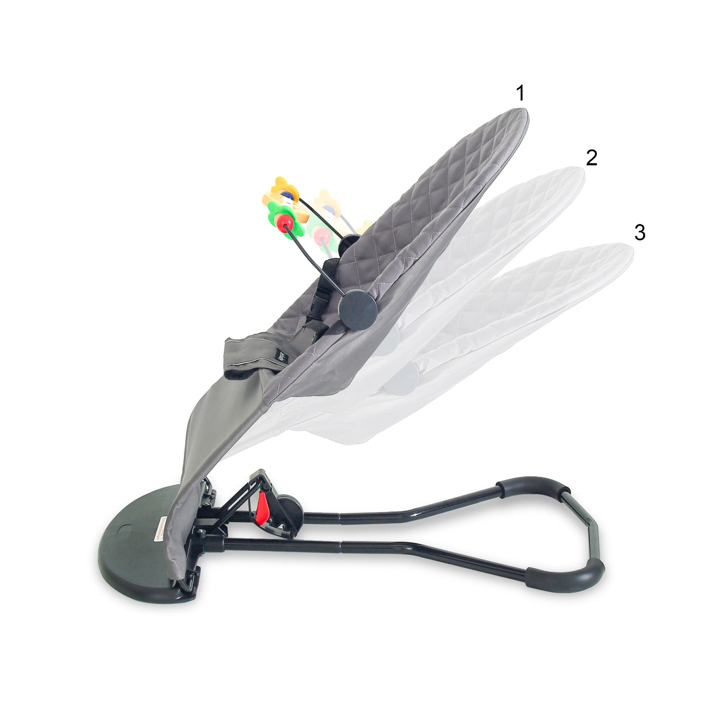 BABY BOUNCER GREY PLAY & REST