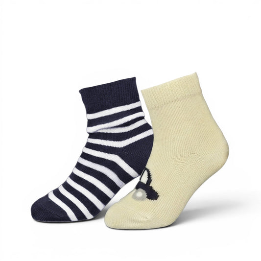 GRAPHIC ANKLE BOY SOCKS PK-2