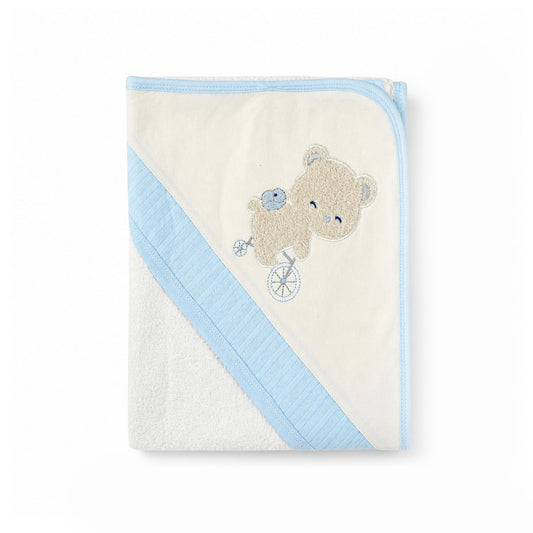 TRICYCLE TEDDY HOODED BATH TOWEL