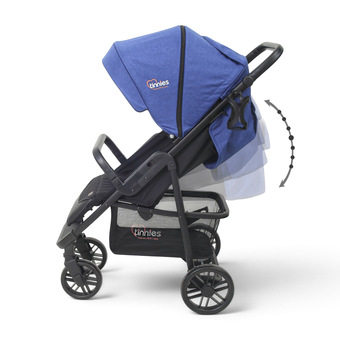 TINNIES BABY STROLLER-BLACK