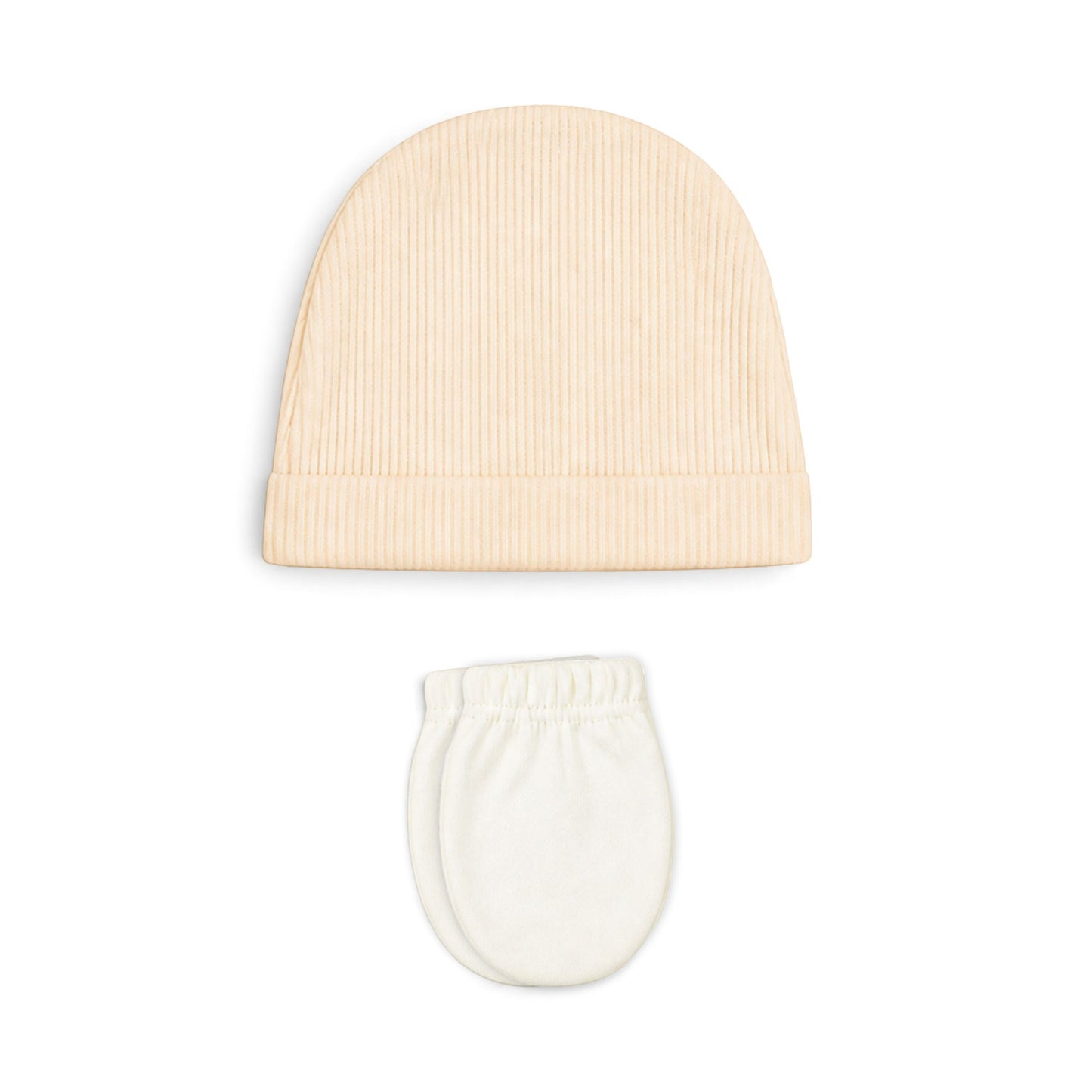 CREAM AND LIGHT PEACH "ROCK SINGER" BEAR BABY GIRL GIFT SET
