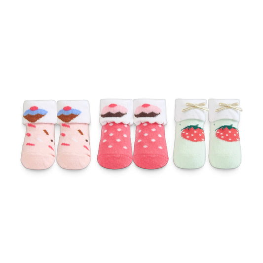 BABY CUPCAKE, DOT & STRAWBERRY BOOTIES PK-3