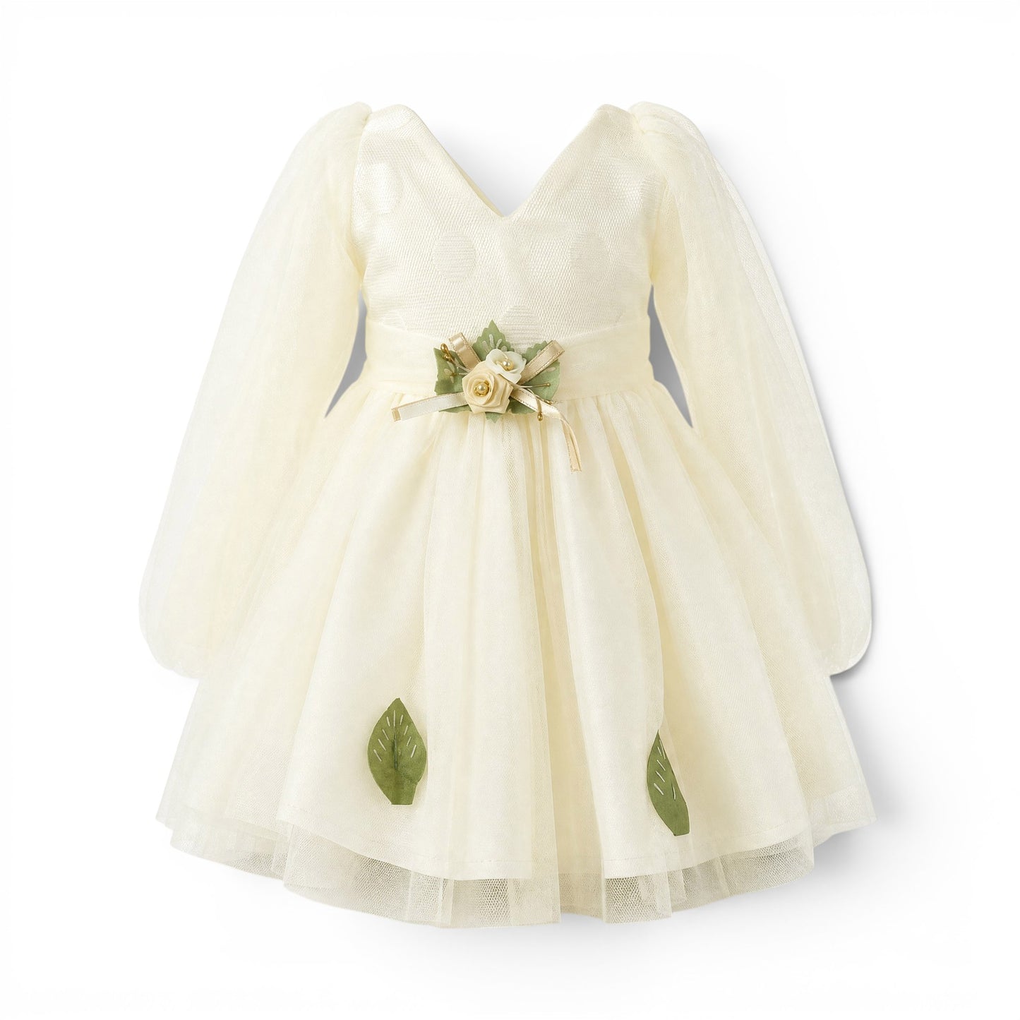 WHITE EMBROIDERED BABY GIRL FANCY FROCK GIFT SET