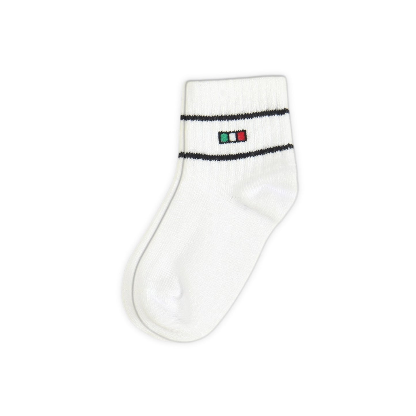 WHITE ANKLE BOY SOCKS PK-2