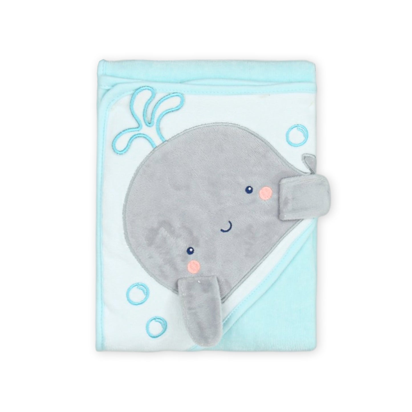 BATH TOWEL WHALE WISHES BATH SET