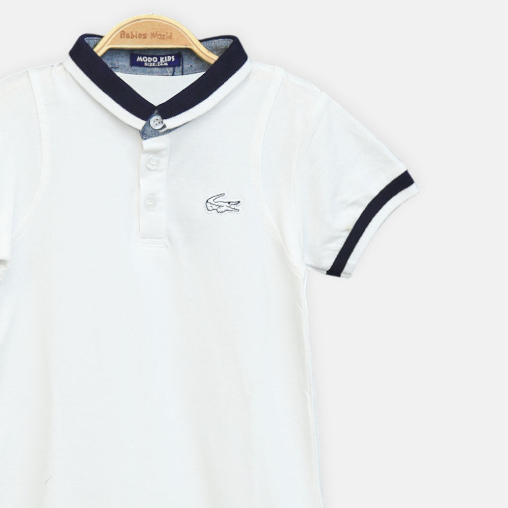 Black Polo Boy Romper
