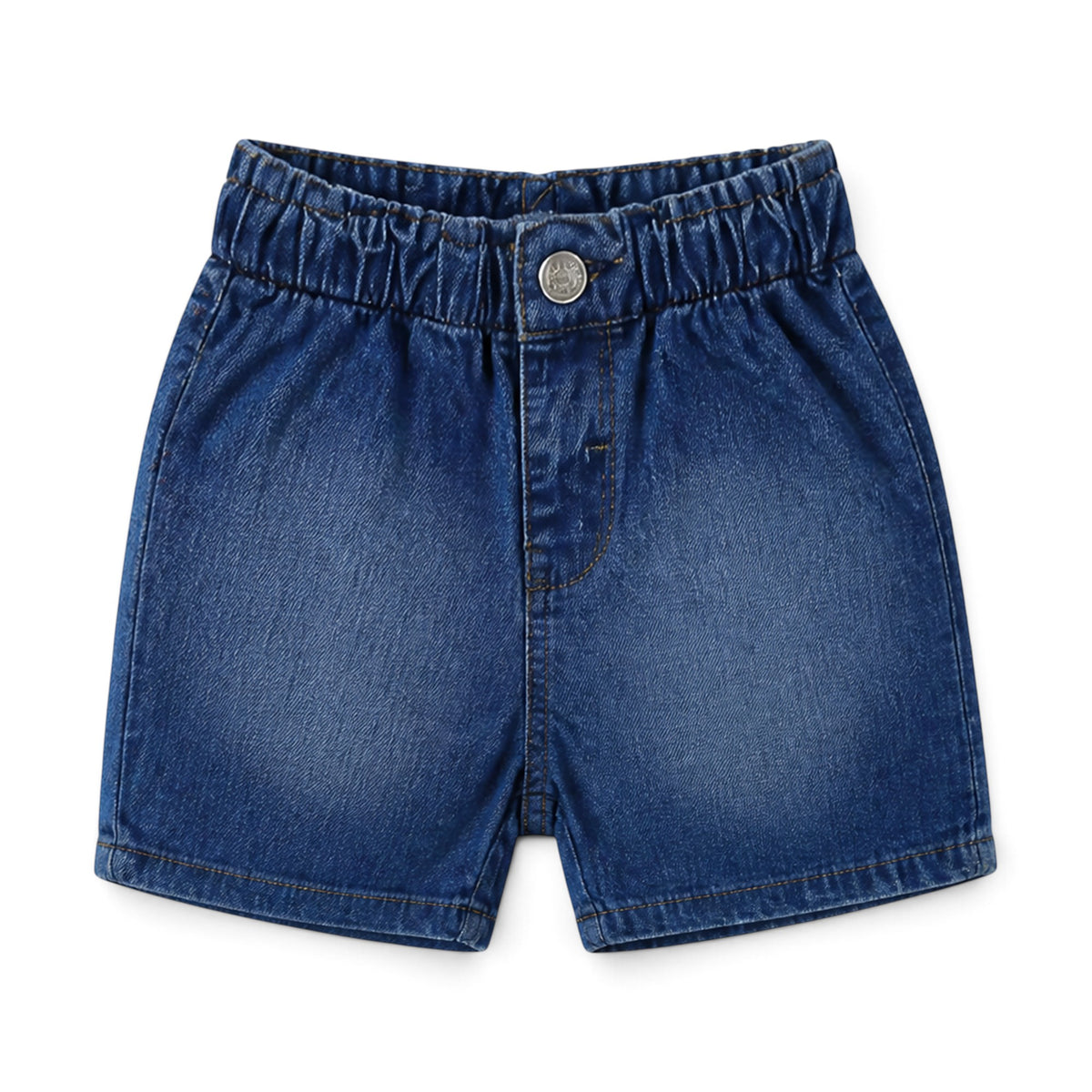 WHITE CUPCAKE "BAKED WITH LOVE" AND DENIM SHORTS BABY GIRL OUTFIT