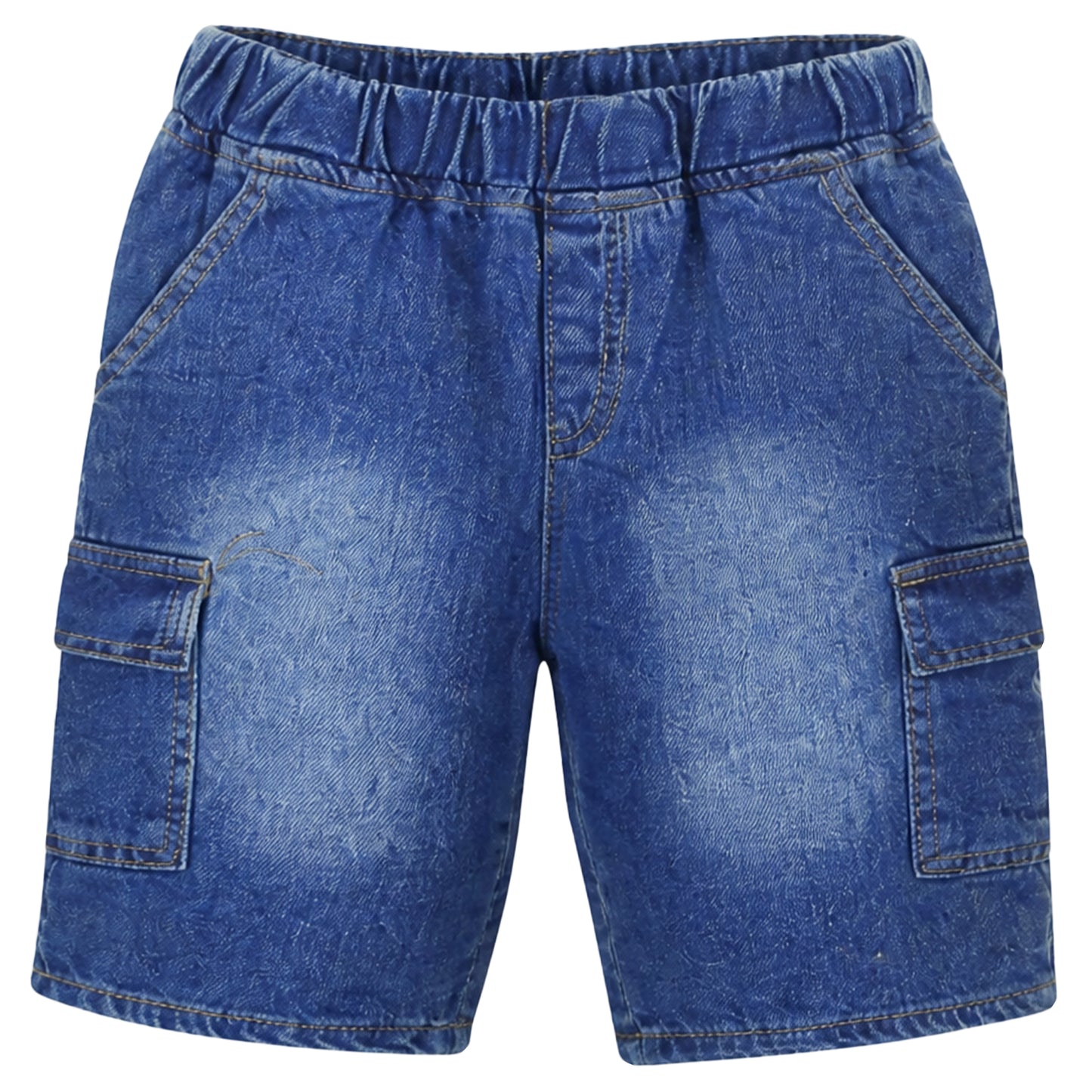 BOY LIGHT WASH CARGO SHORT BERMUDA
